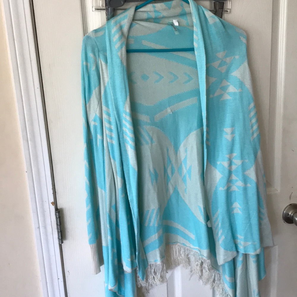 Aztec print cardigan size Medium